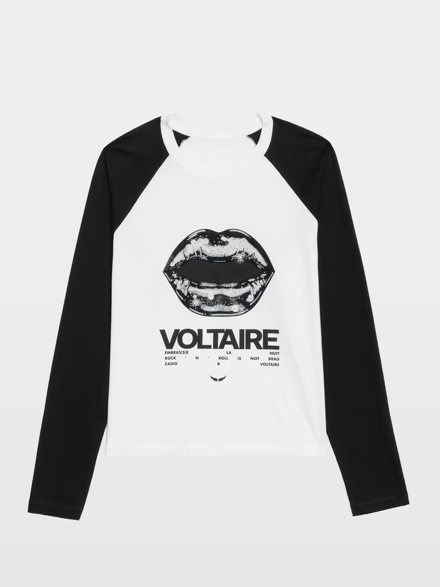 Polera Walkra Tour Lips Strass