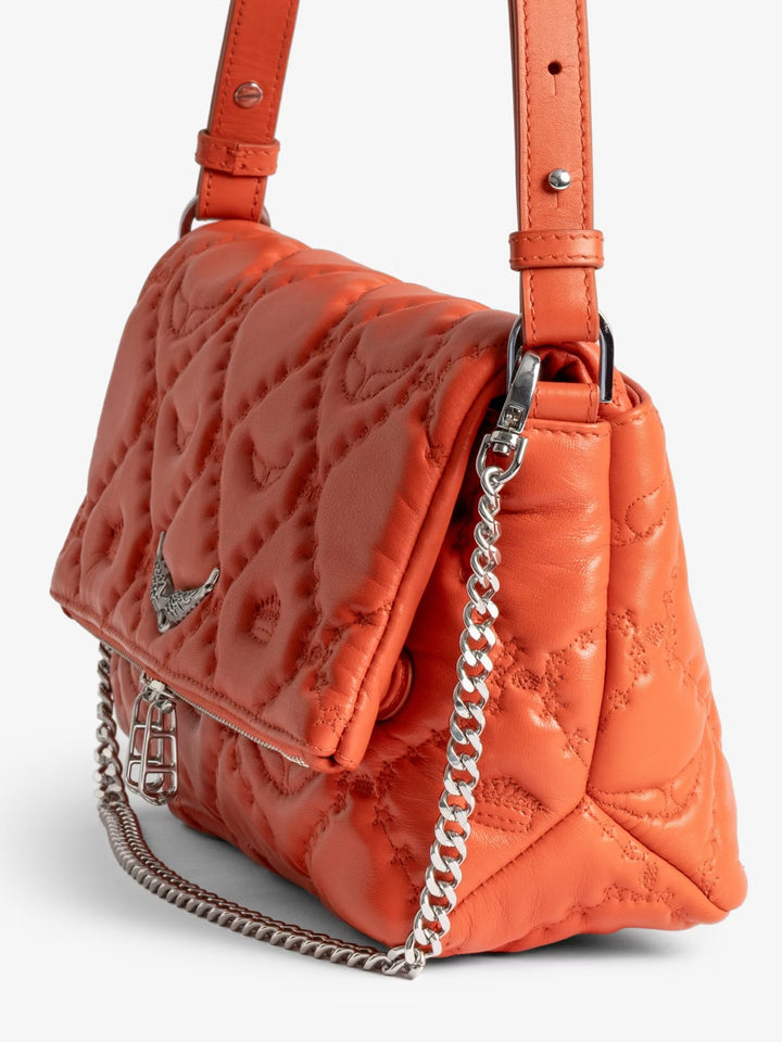 Cartera Rocky II Quilted Monogram Naranjo