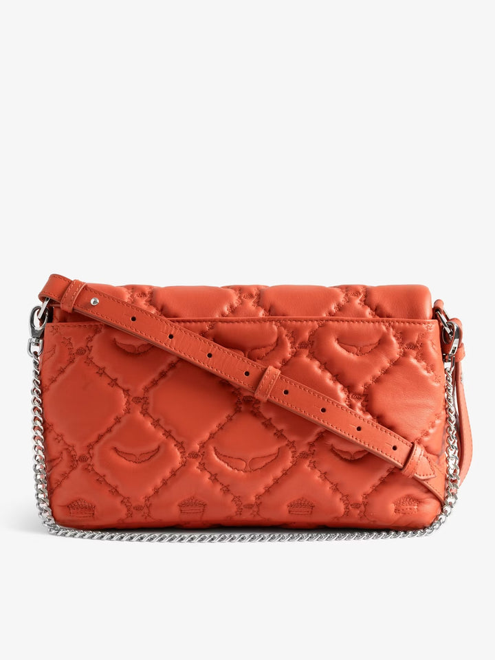 Cartera Rocky II Quilted Monogram Naranjo