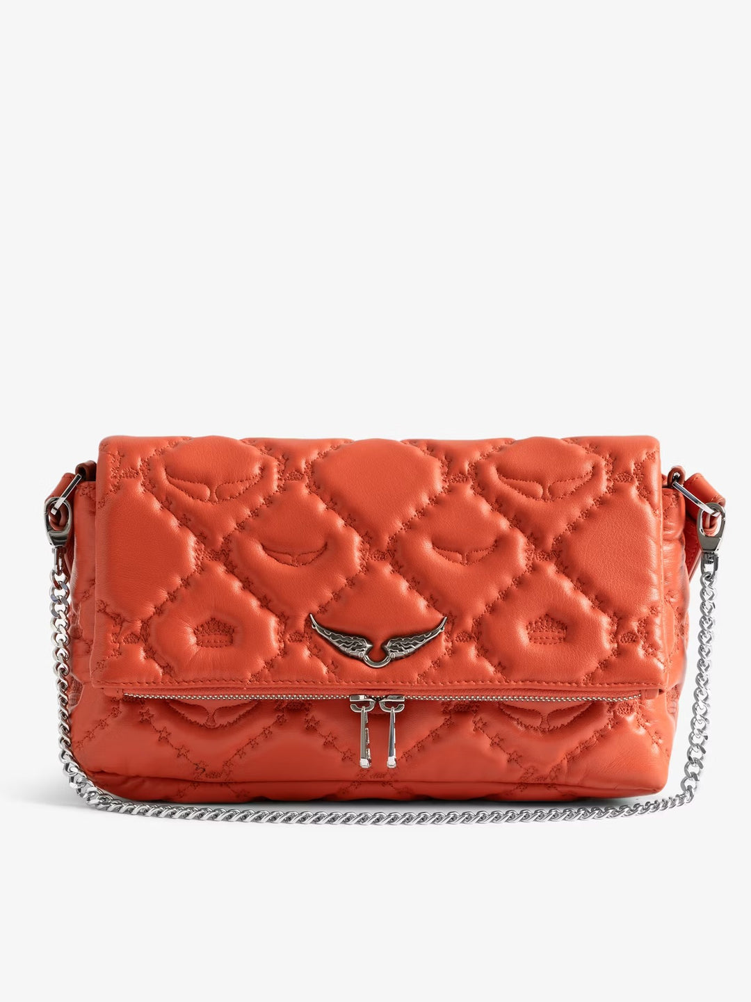 Cartera Rocky II Quilted Monogram Naranjo
