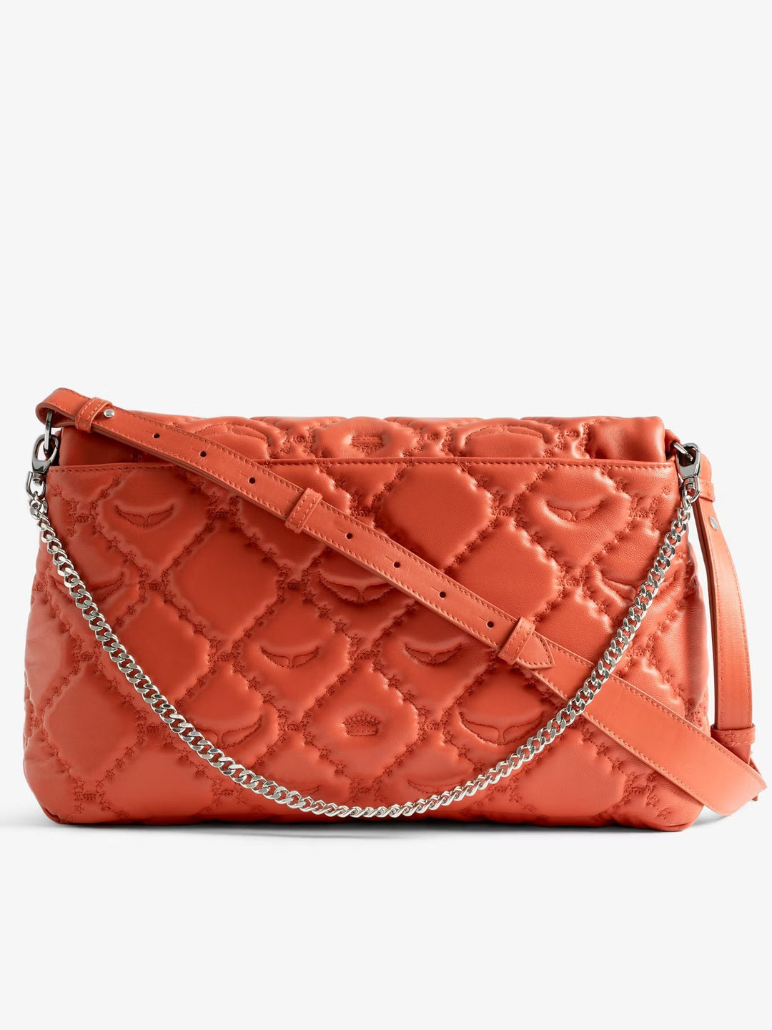 Cartera Rocky XL Quilted Monogram Naranjo