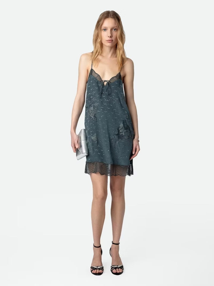 Vestido Calissa Jac gris Wings Strass