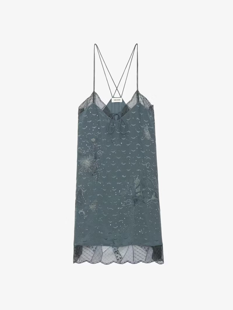 Vestido Calissa Jac gris Wings Strass