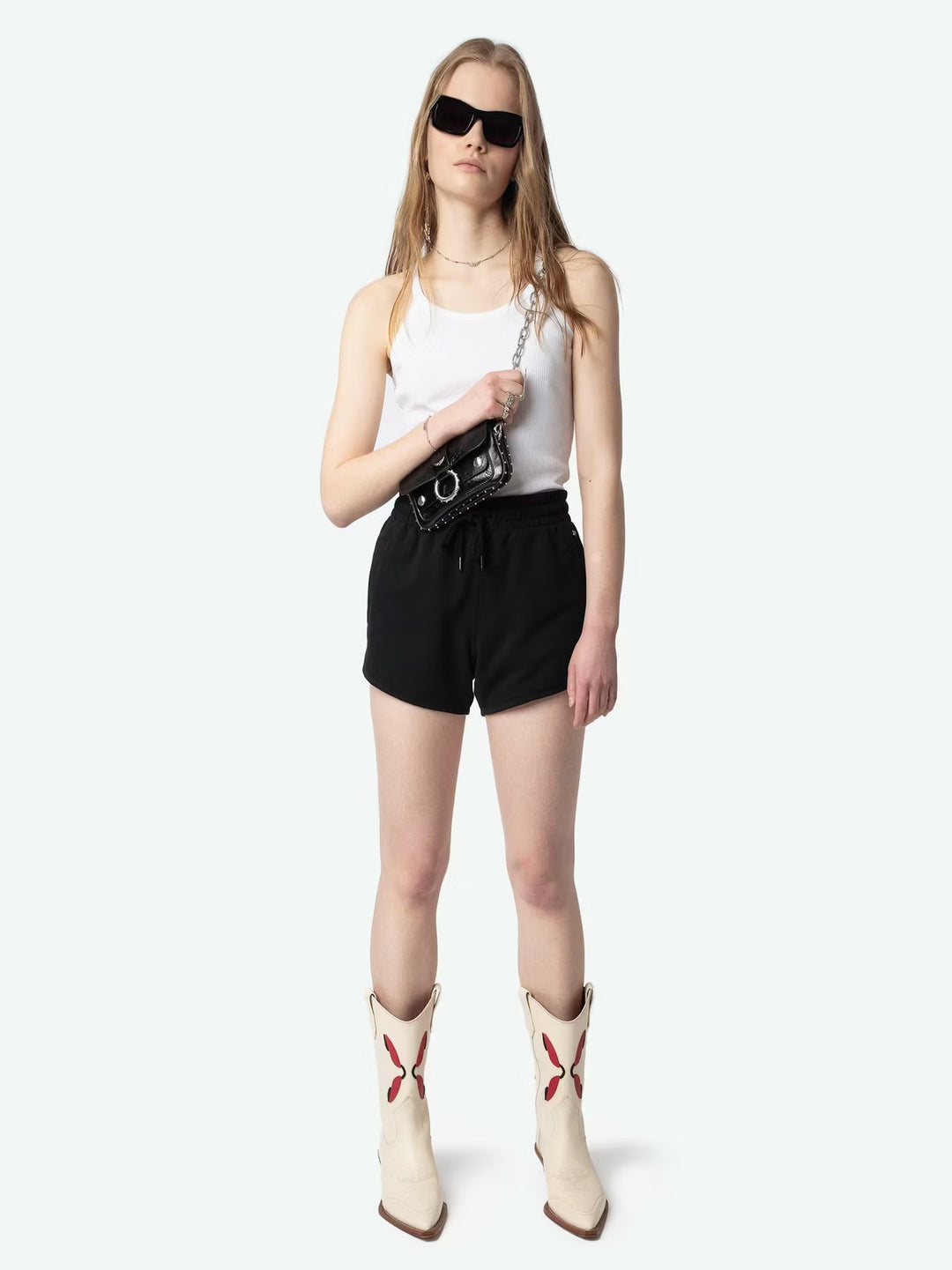 Short Smile Wings Strass