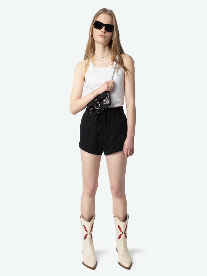 Short Smile Wings Strass