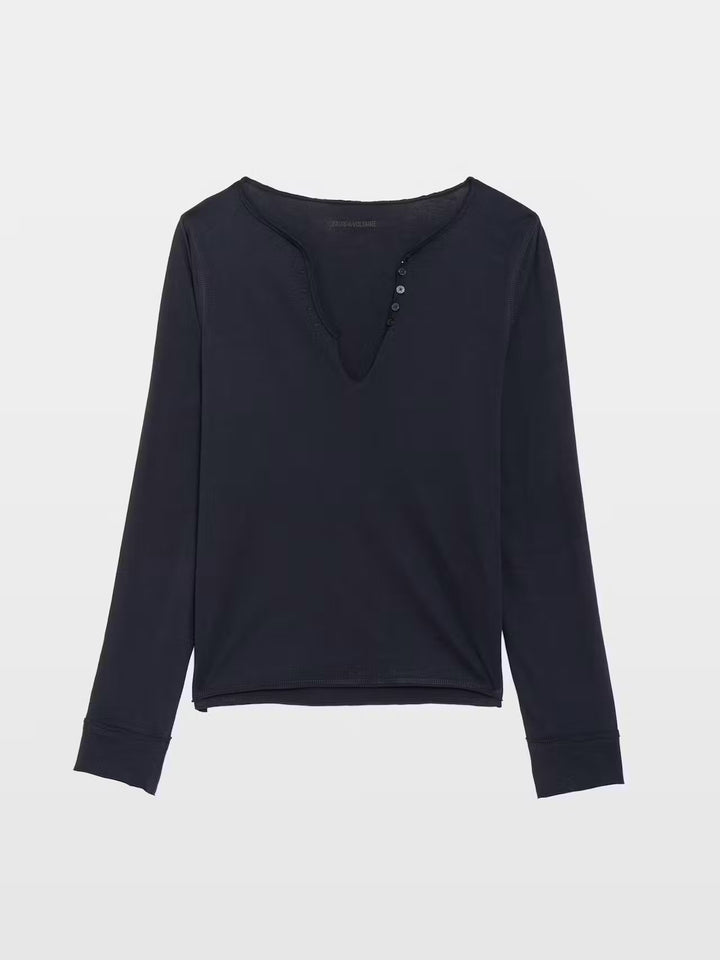Polera Tuni Wings Strass Azul