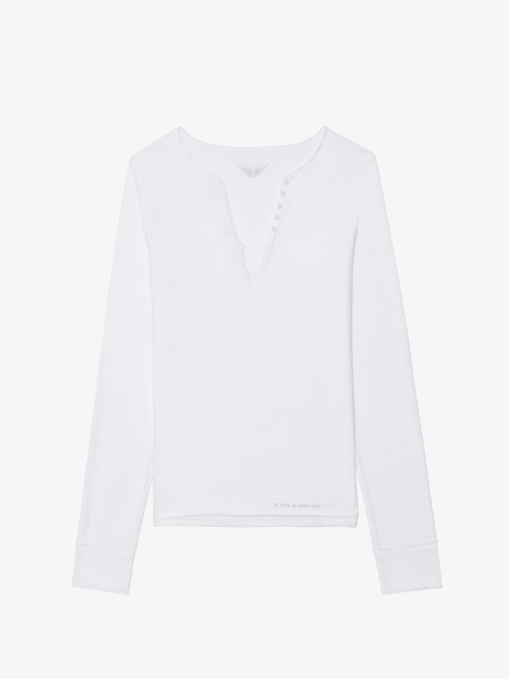 Polera Tuni Wings Strass Manga Larga