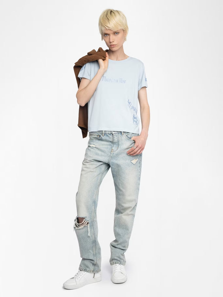 Polera Alys Multicusto Azul
