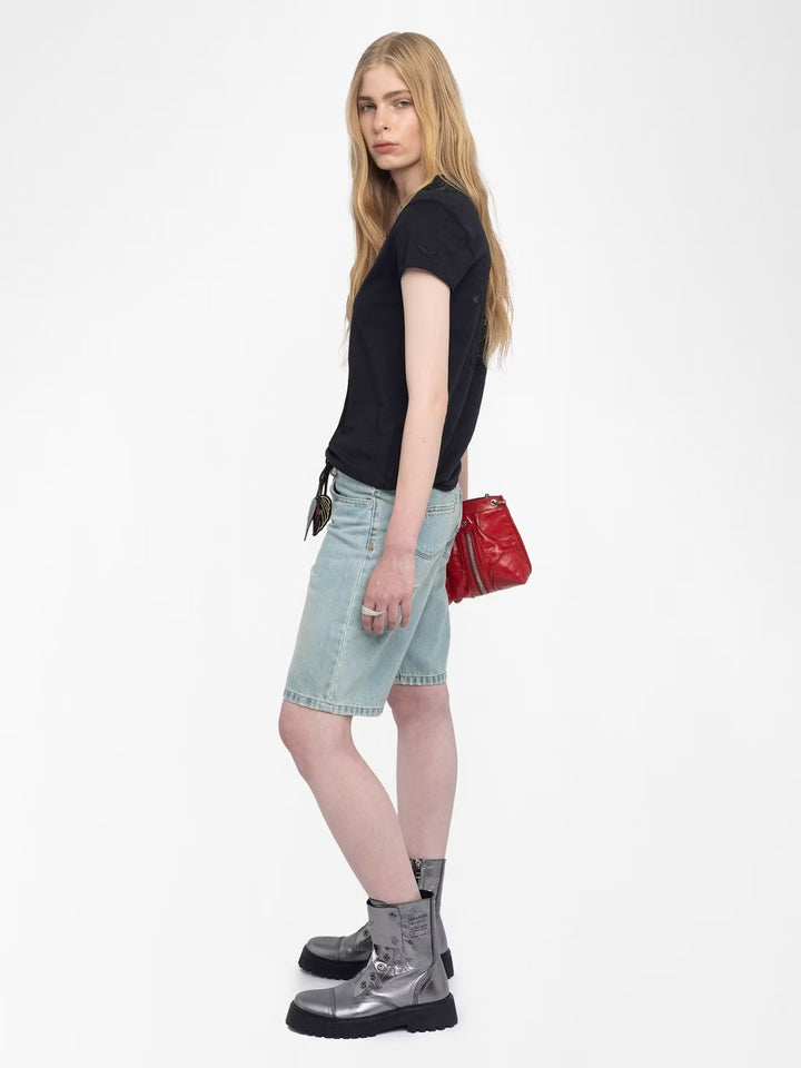 Polera Story Fishnet Skull