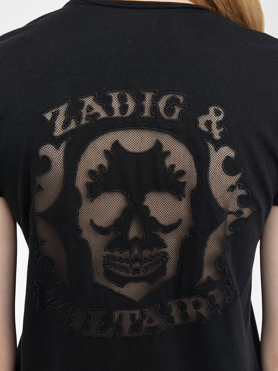 Polera Story Fishnet Skull