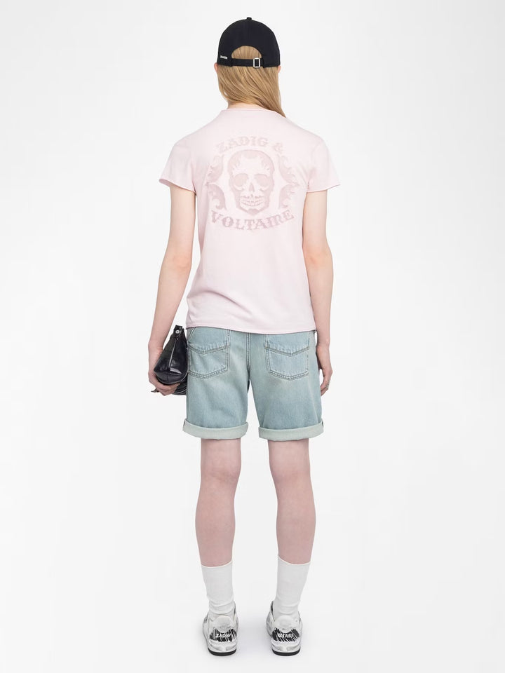 Polera Story Fishnet Skull