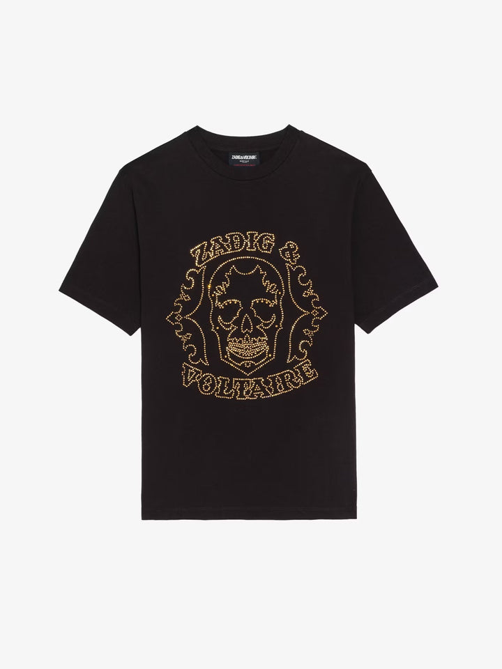 Polera Edwin Skull Strass