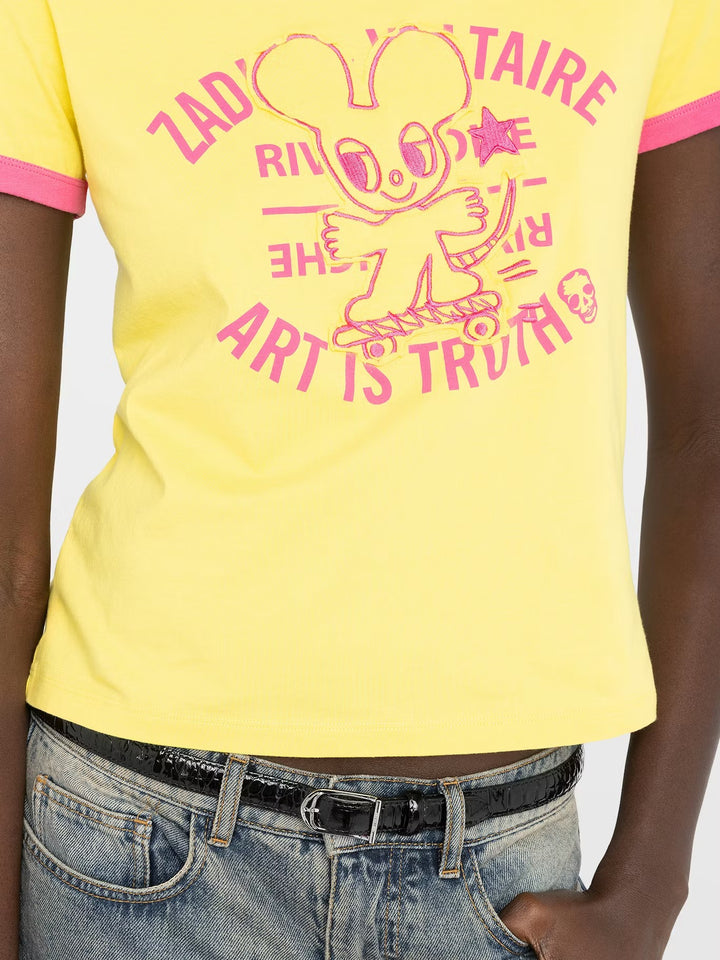 Polera Woos Mouse Amarillo