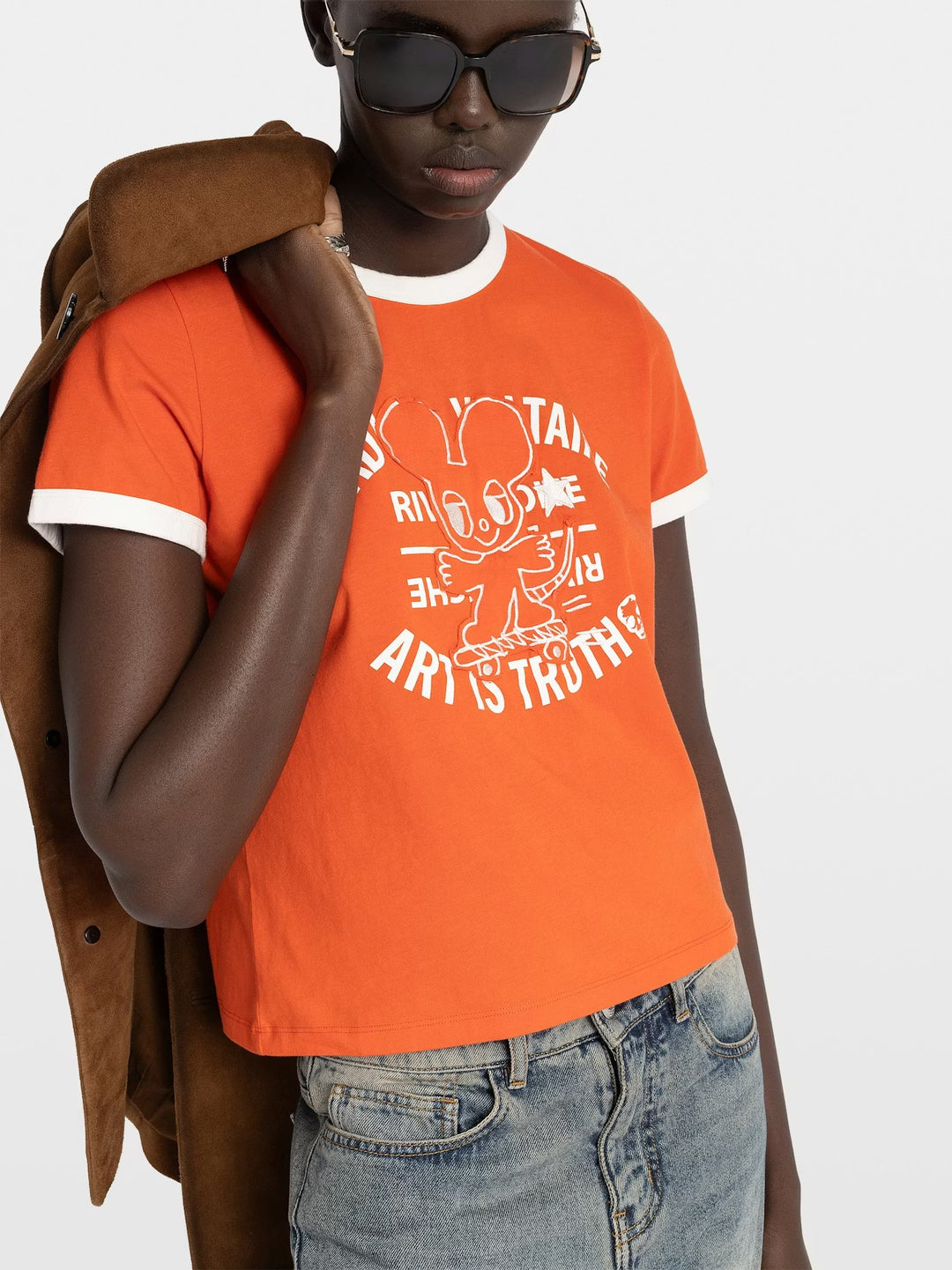 Polera Woos Mouse Naranjo