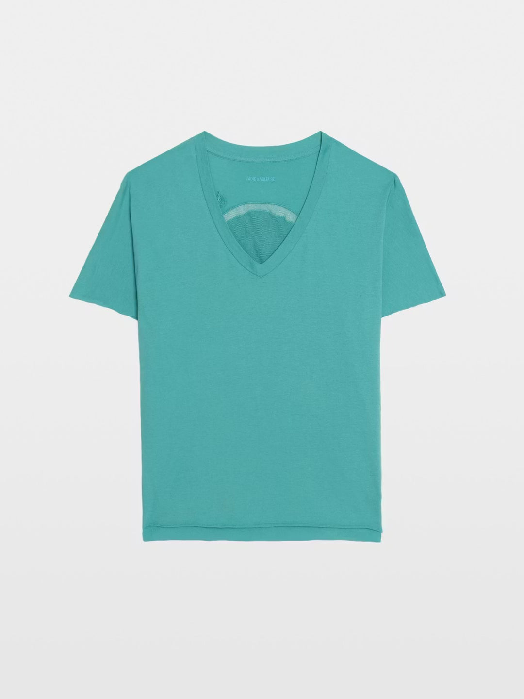 Polera Tommer Fishnet Turquesa