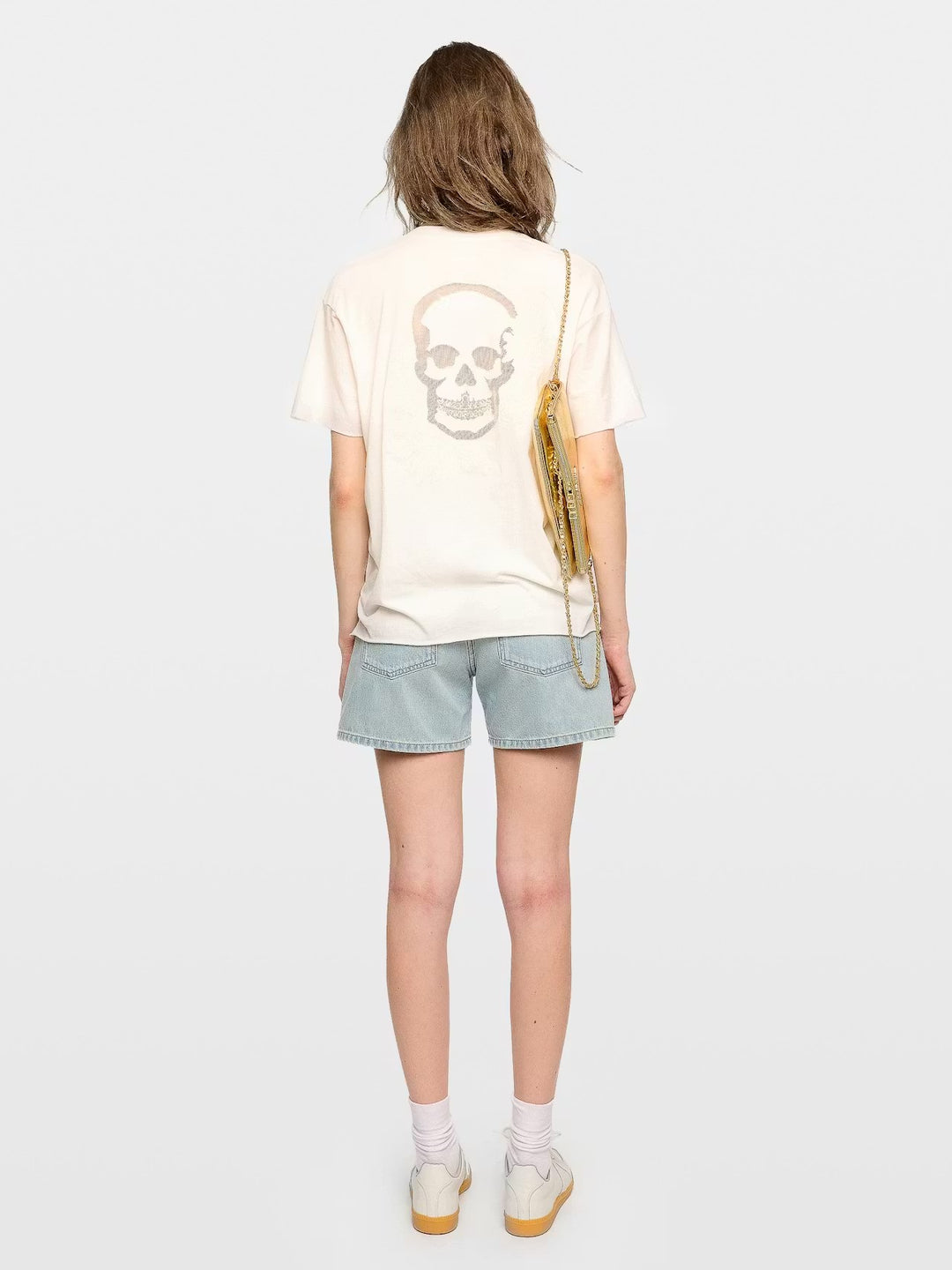 Polera Tommer Fishnet Blanco