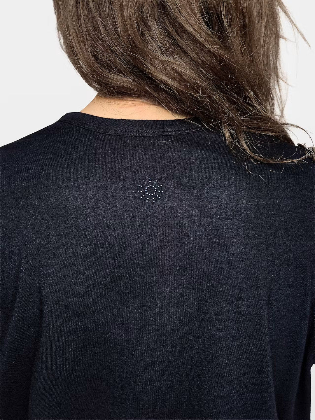 Polera Marta Rain Strass Azul
