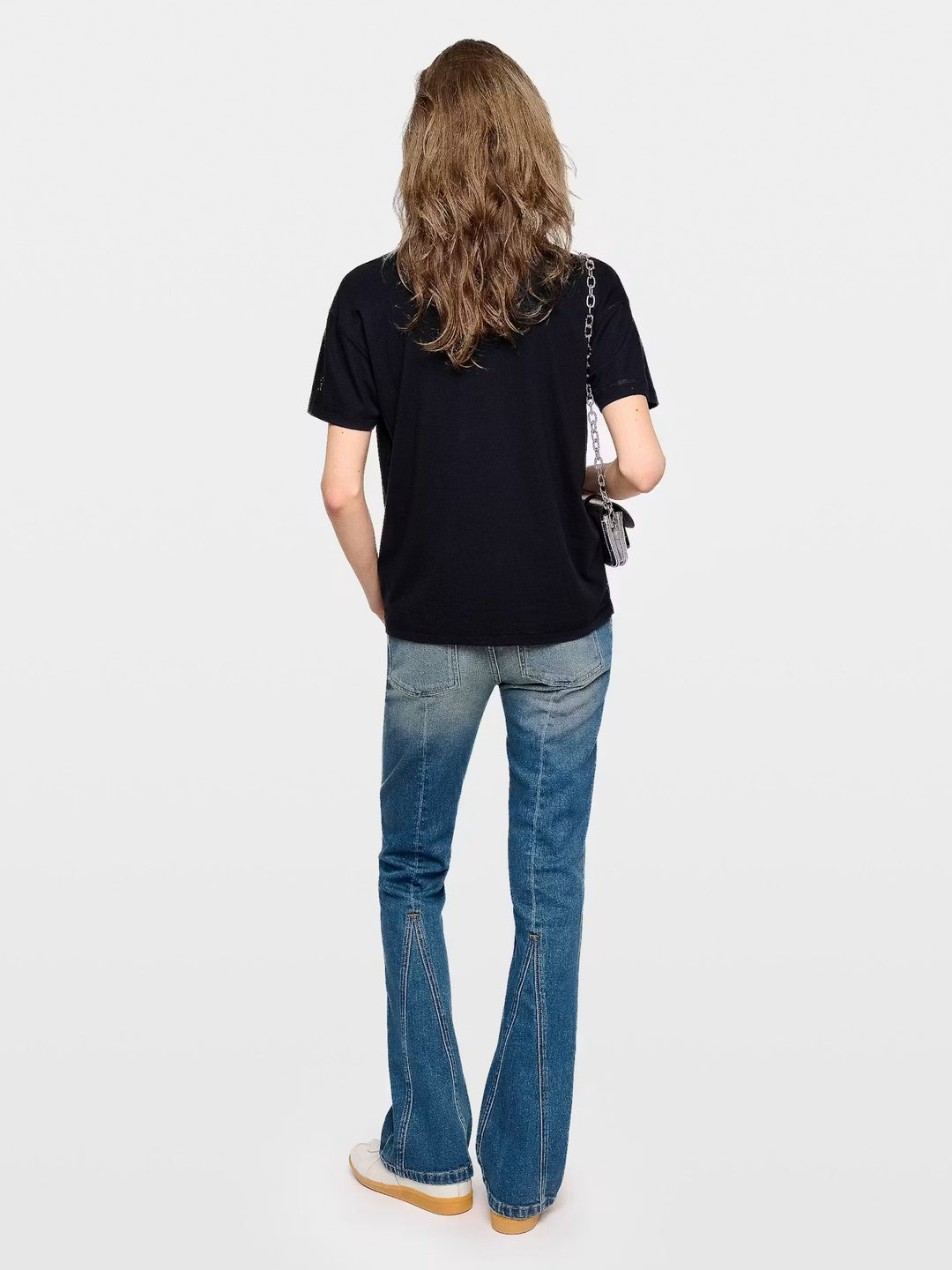 Polera Marta Rain Strass Azul