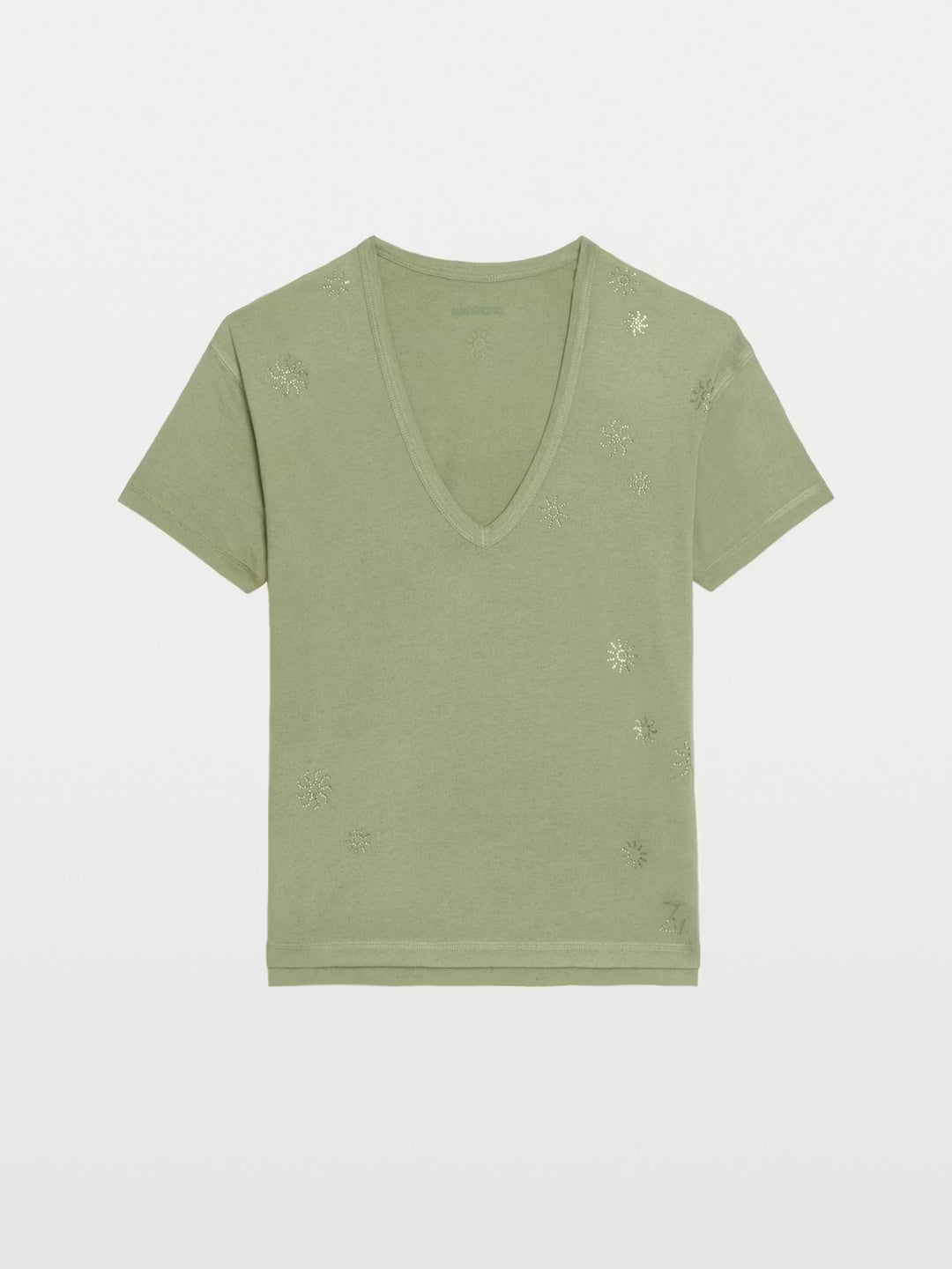 Polera Marta Rain Strass Verde