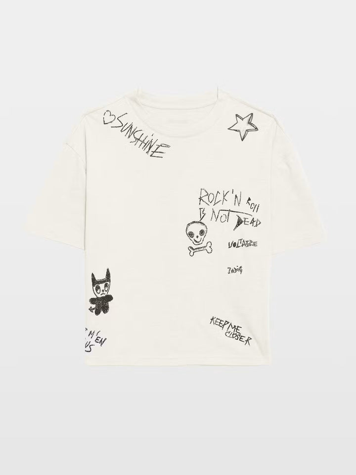 Polera Taida Multi Happy Strass