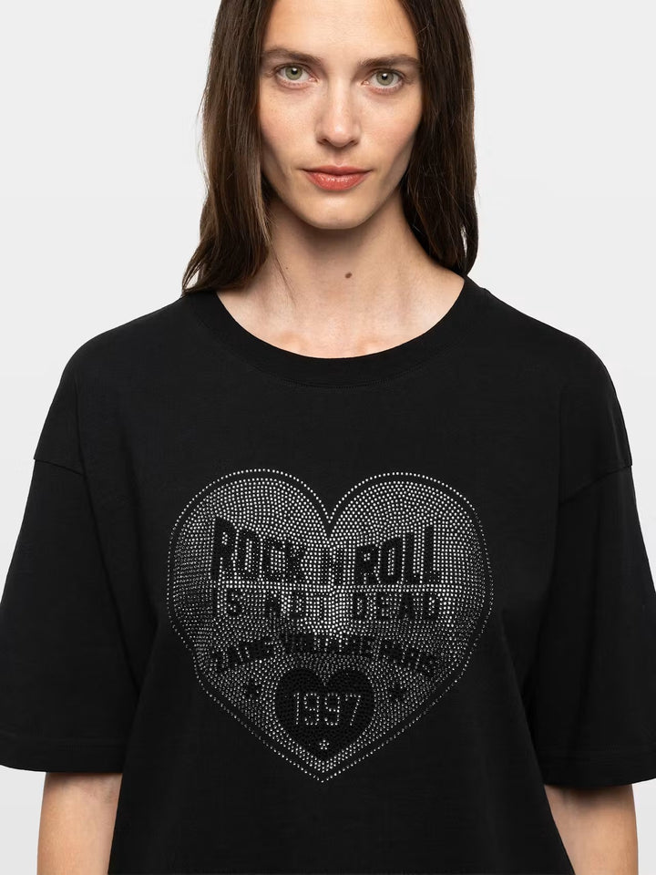Polera Taida Heart Negro