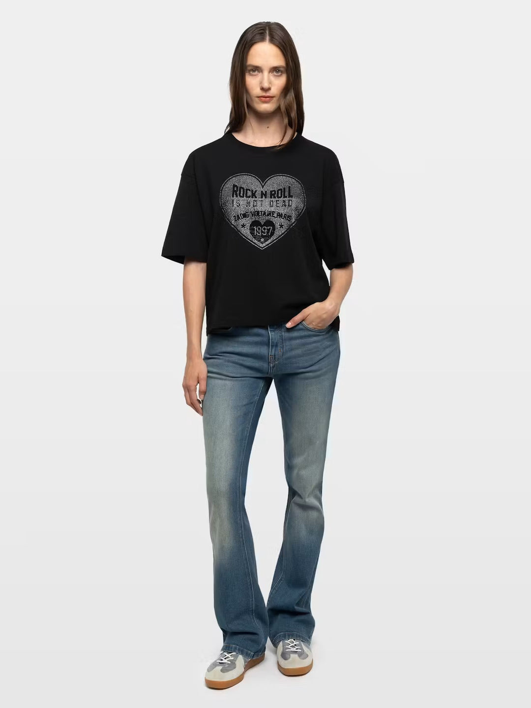 Polera Taida Heart Negro