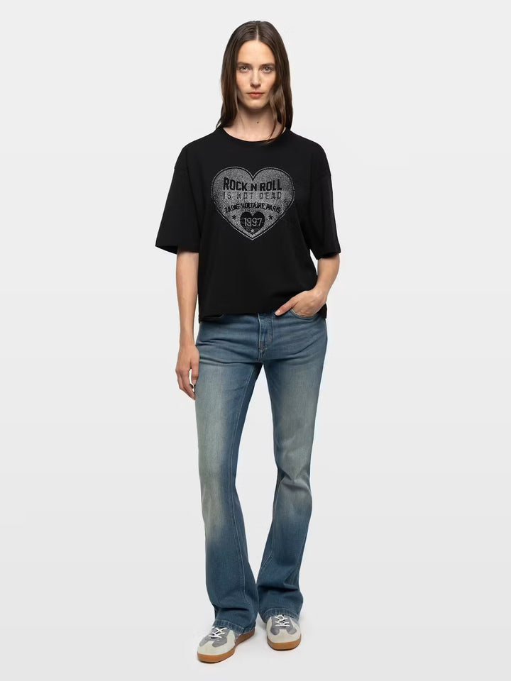 Polera Taida Heart Negro