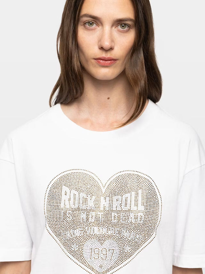 Polera Taida Heart Blanco