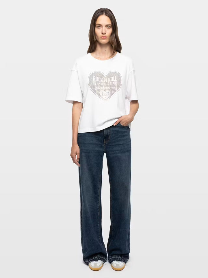 Polera Taida Heart Blanco