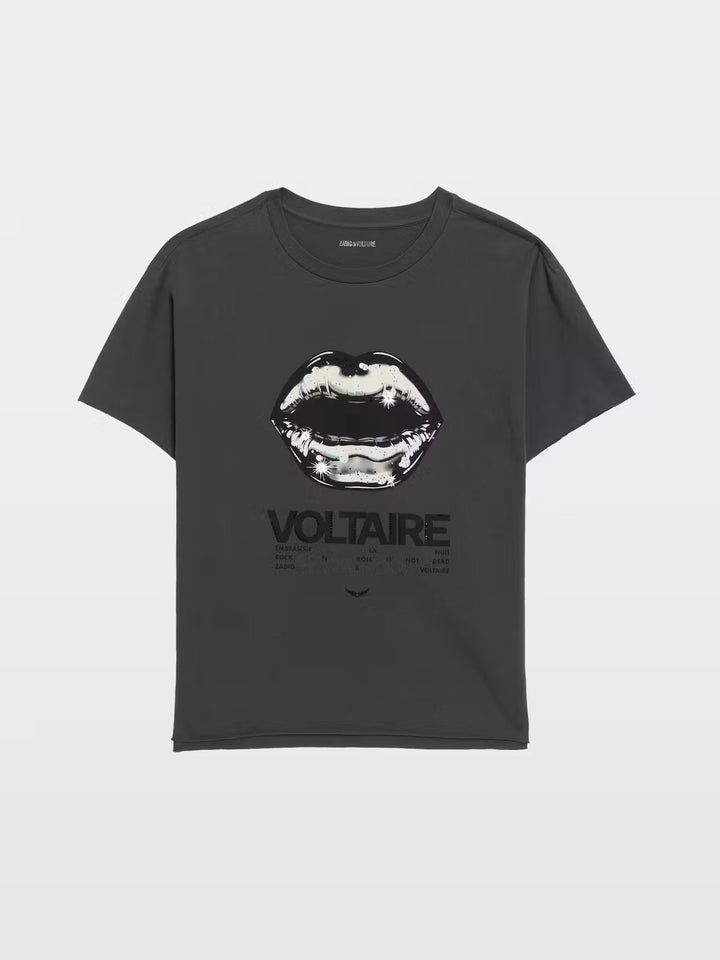 Polera Tommer Tour Lips Strass