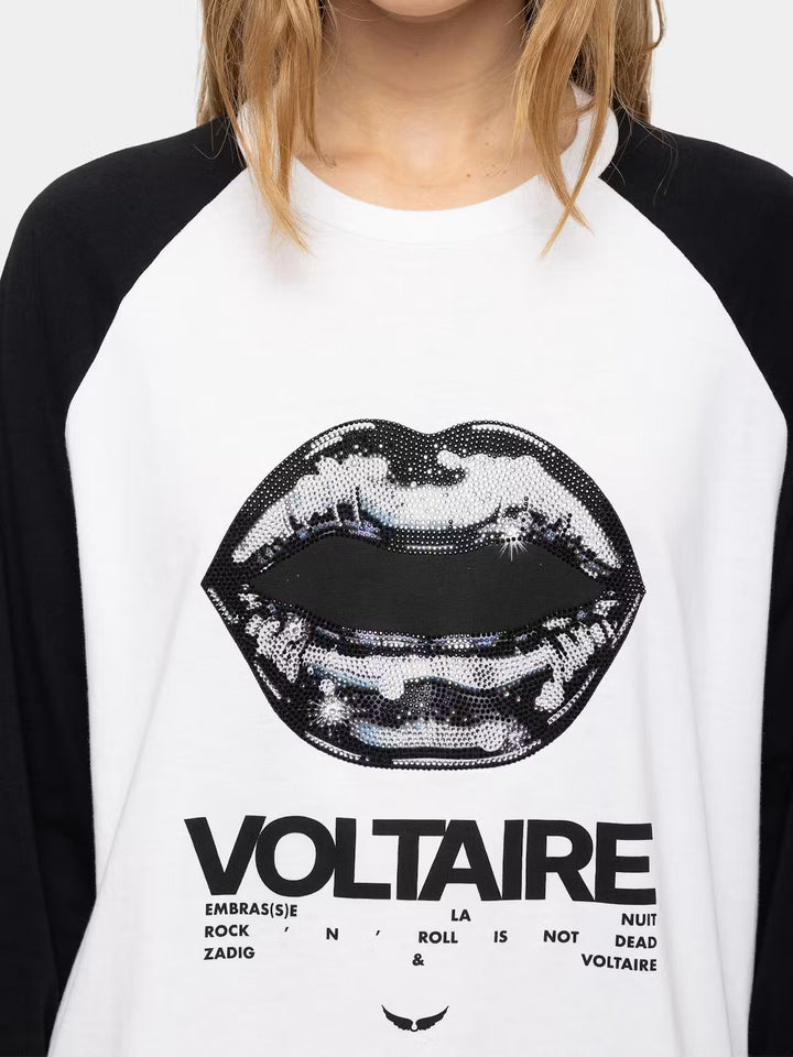Polera Walkra Tour Lips Strass