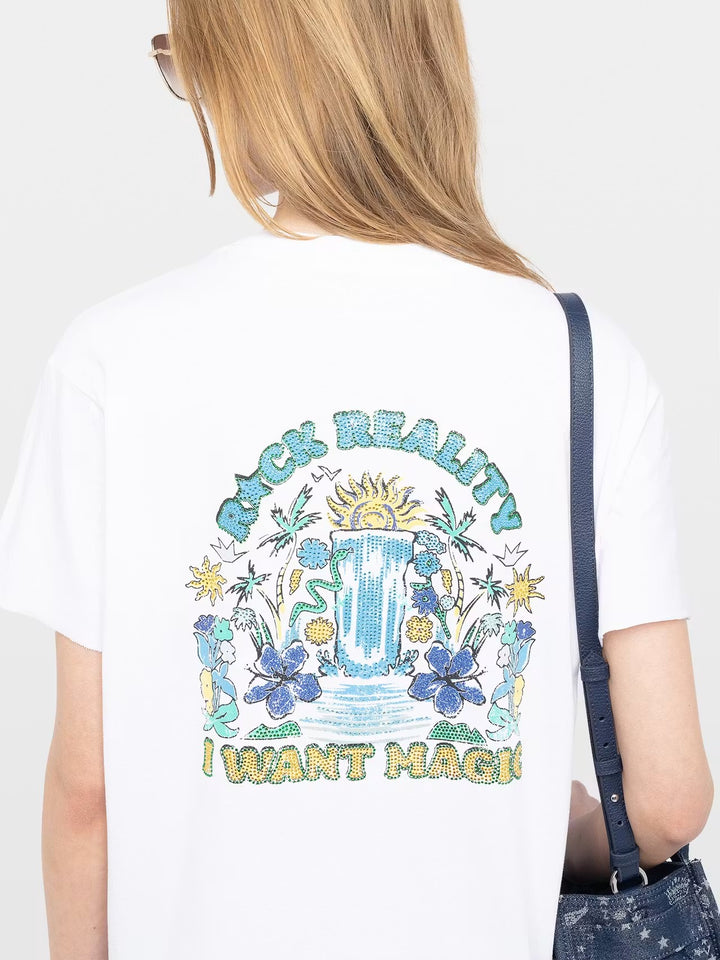 Polera Tommer Concert Cascade Strass