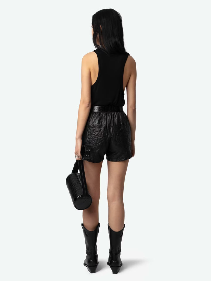 Polera Bianca Wings Strass Negro