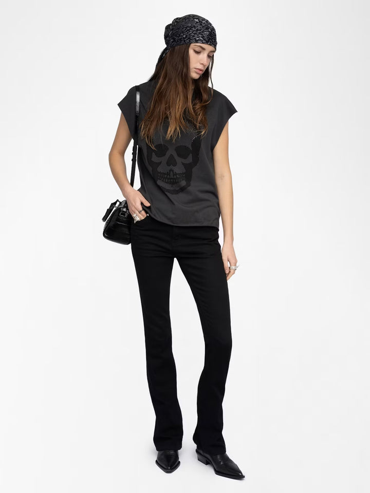 Polera Cloe Skull Holes