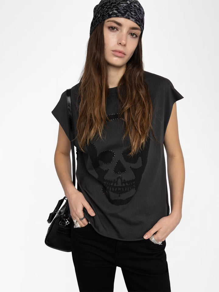 Polera Cloe Skull Holes