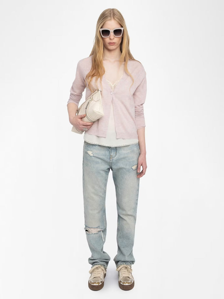 Sweater Manylla Rosado