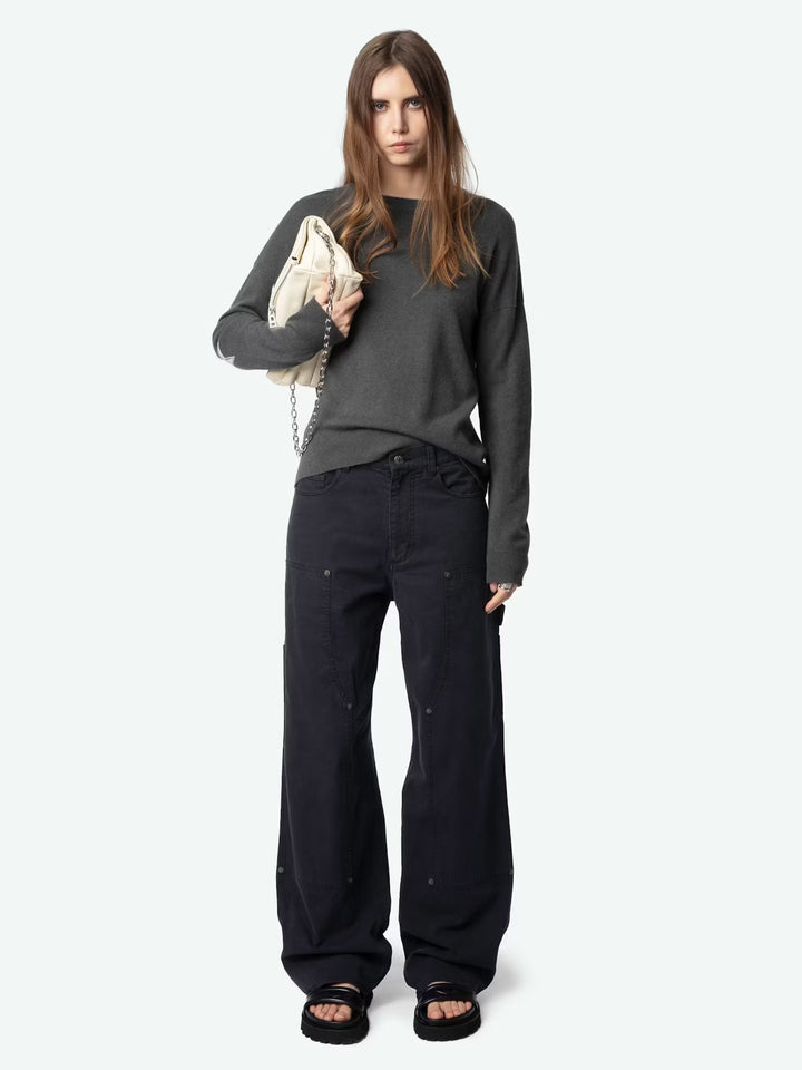 Sweater Cici Patch Gris