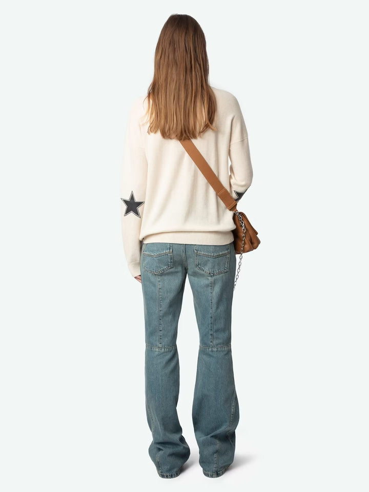 Sweater Cici Patch Blanco
