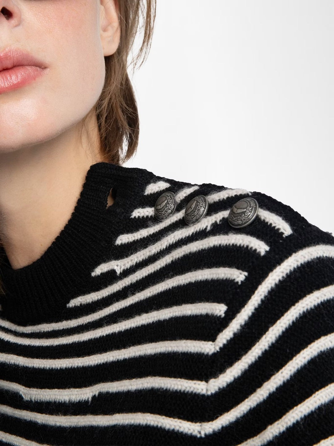 Sweayer Spiky Stripes Negro