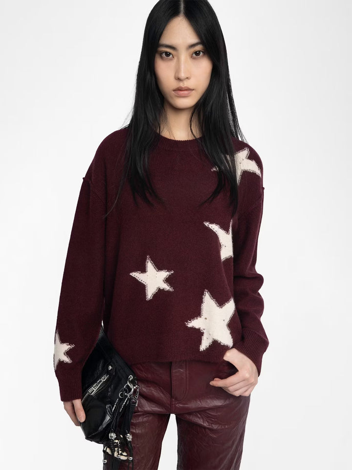 Sweater Markuz Stars Burdeo
