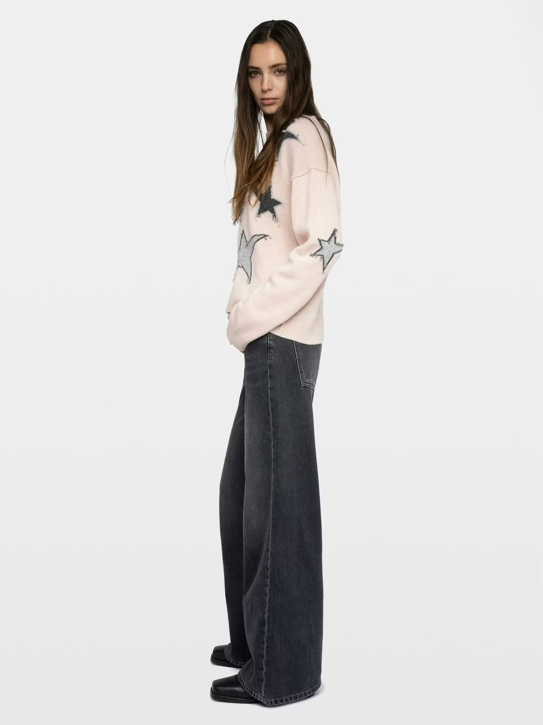Sweater Markuz Stars Outline Rosado