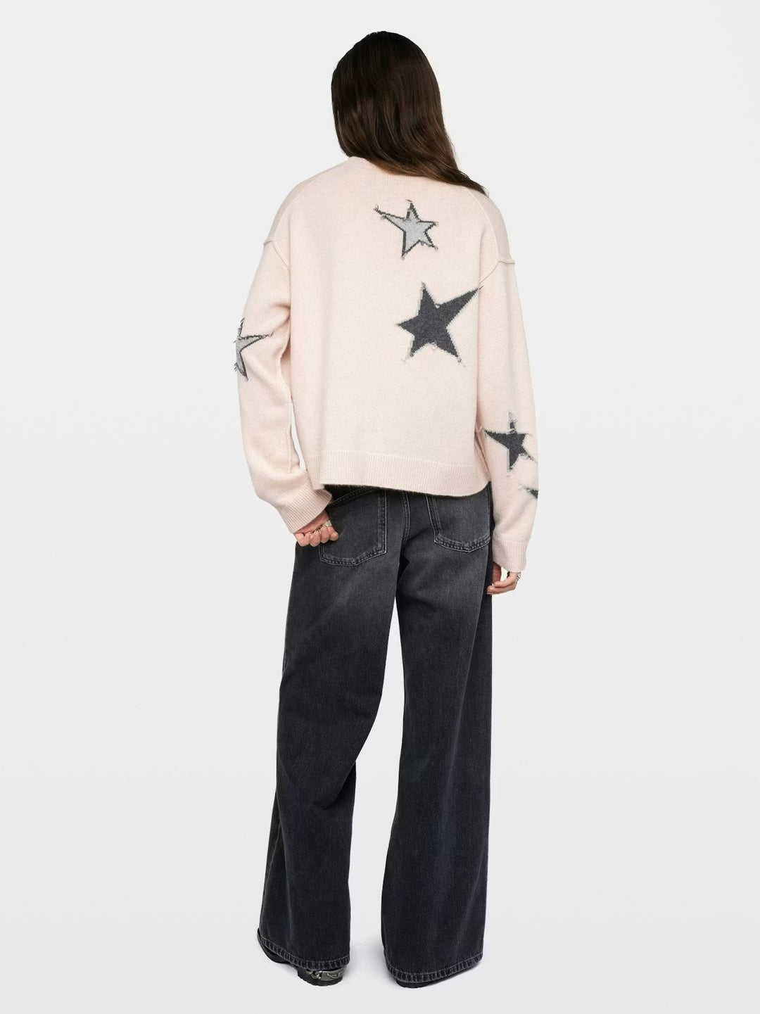 Sweater Markuz Stars Outline Rosado