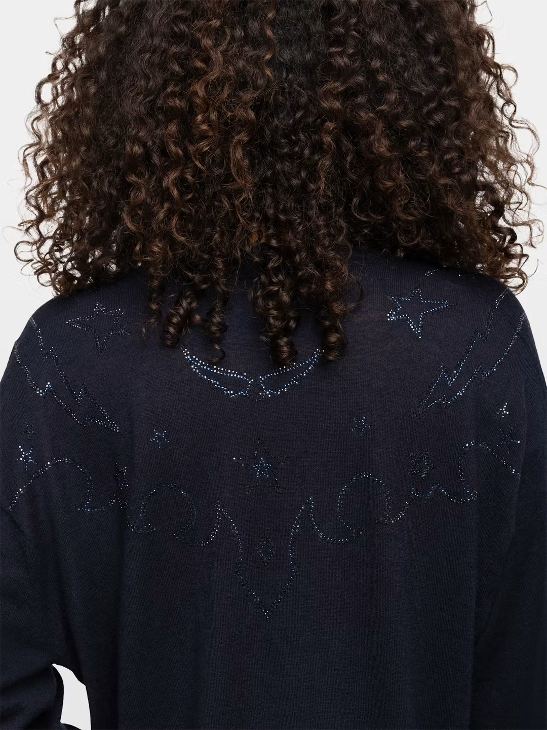 Sweater Swyny Multistrass Azul