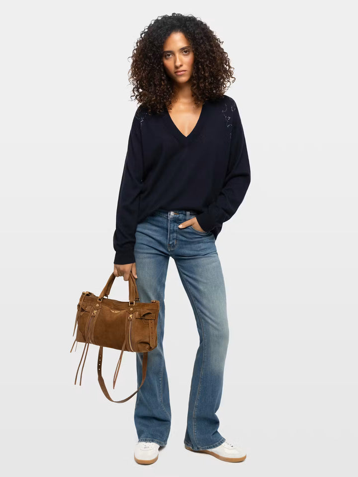 Sweater Swyny Multistrass Azul