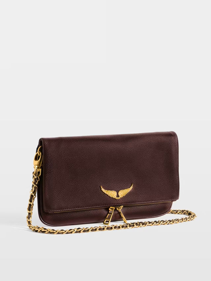 Cartera Rock Burdeo