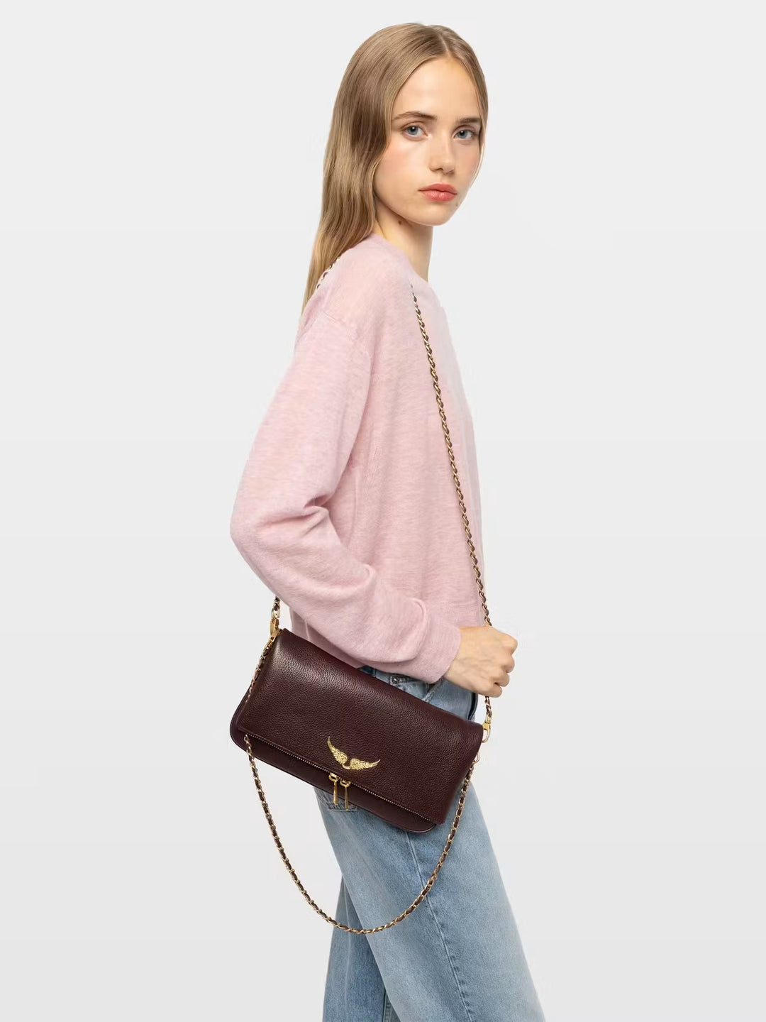Cartera Rock Burdeo