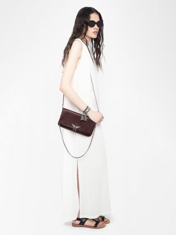 Cartera Rock Burdeo