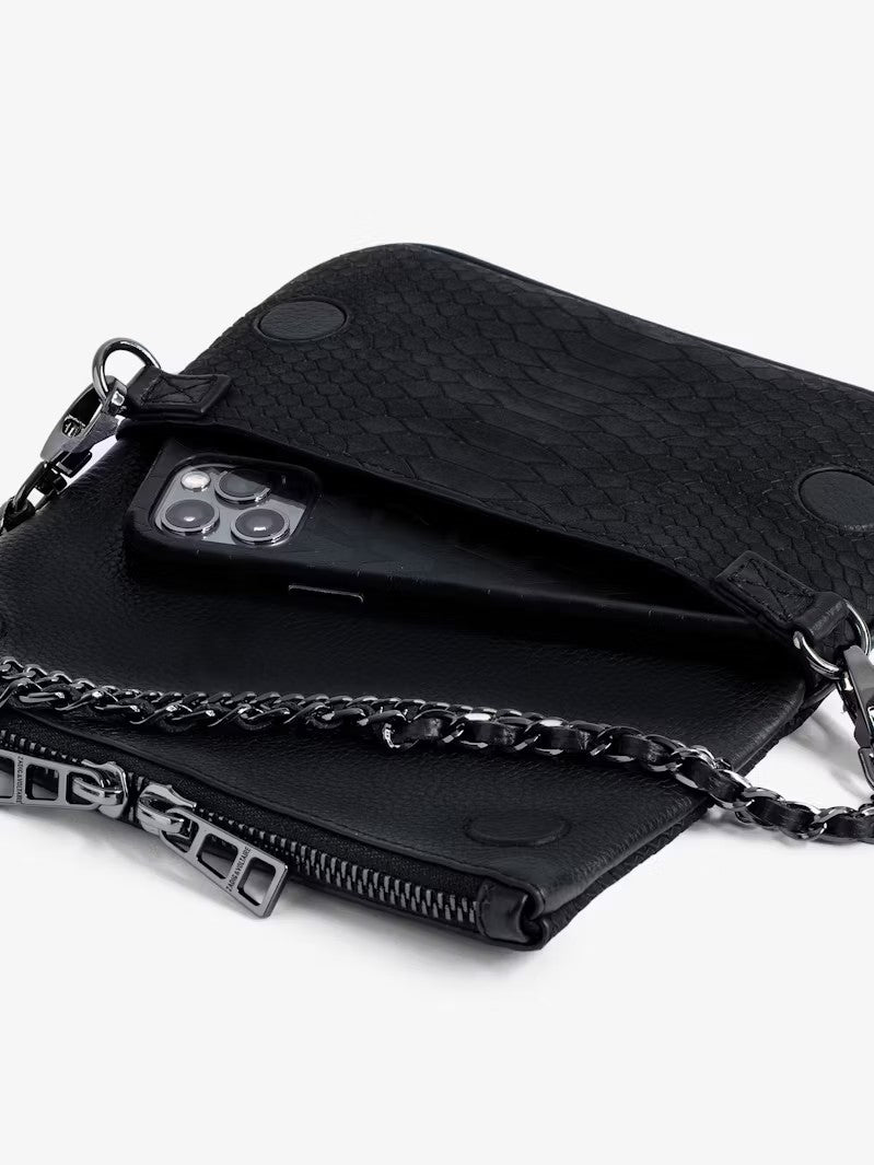 Cartera Rock Nano Soft Savage Negro