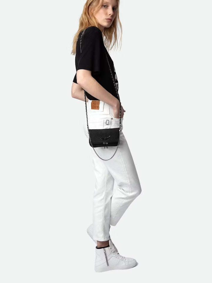 Cartera Rock Nano Soft Savage Negro