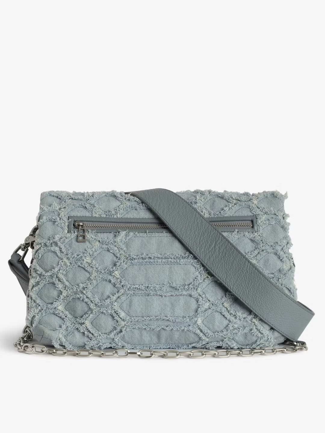 Cartera Rocky Fringed Denim